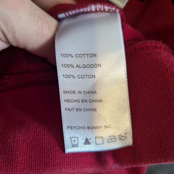 PSYCHO BUNNY - Red drawstring sweatpants - Sz XL - Picture 8 of 8